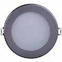 Светильник ДВО 1603 серебро круг LED 7Вт 3000 IP20 | код. LDVO0-1603-1-7-K23 |  IEK